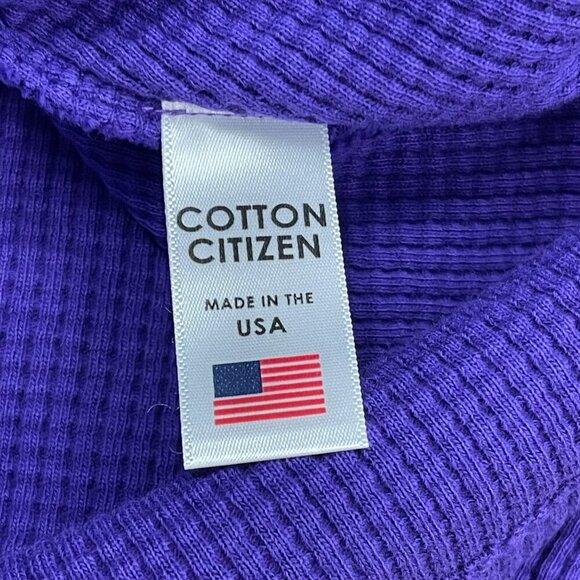 Cotton Citizen Purple Monaco Polo Pullover Sweatshirt - Size Large - NWT - Picture 6 of 8